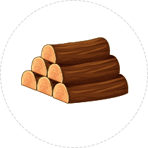 Icone déchets de bois