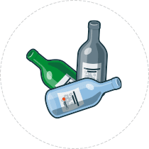 Déchets de verre